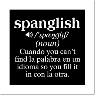 Spanglish Mexican Puerto Rican Venezuelan Spanish Teacher Posters and Art